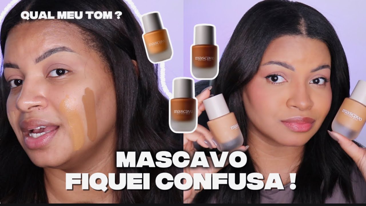 BASE DA MASCAVO TESTANDO + TONS PELE NEGRA - QUAL O MEU ?