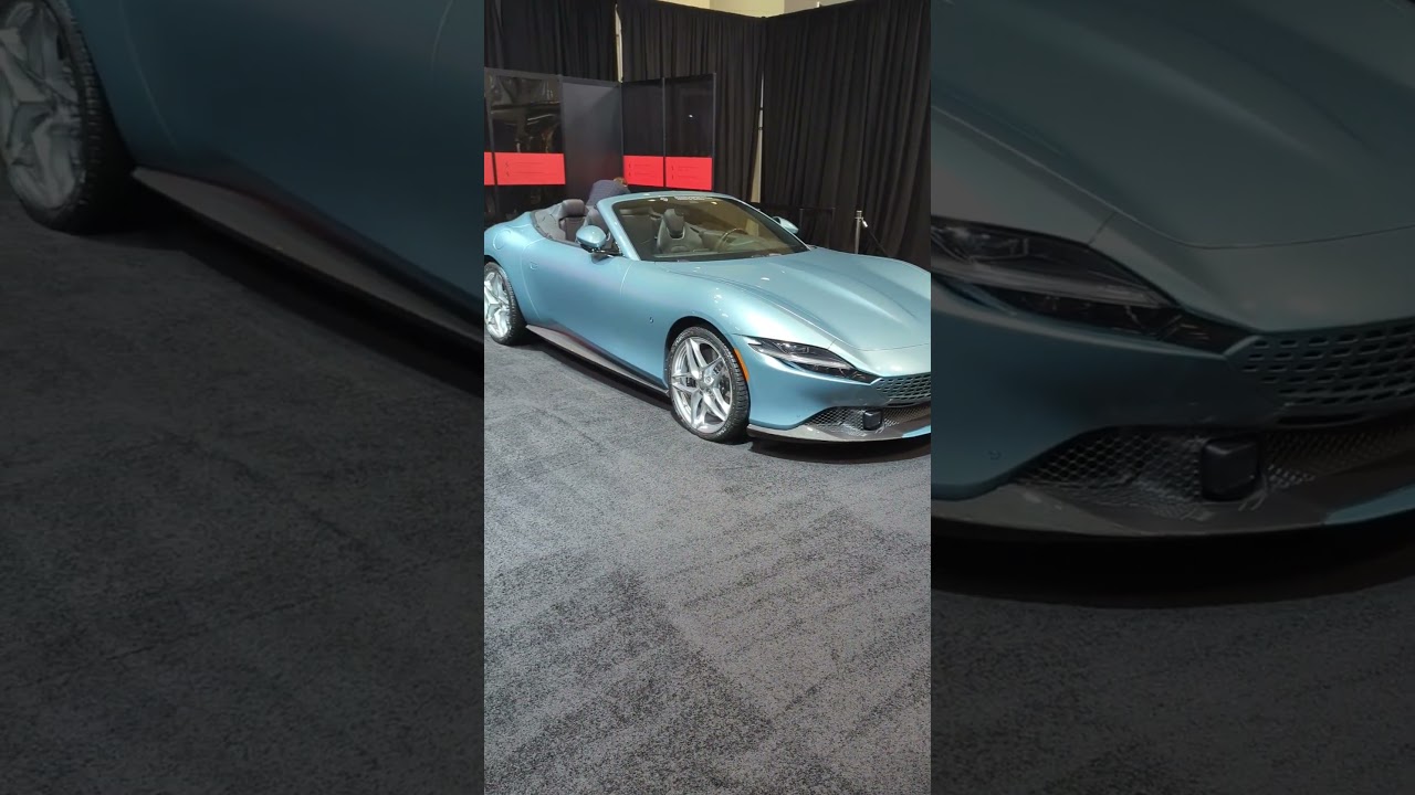 Two Ferraris at the Auto Show