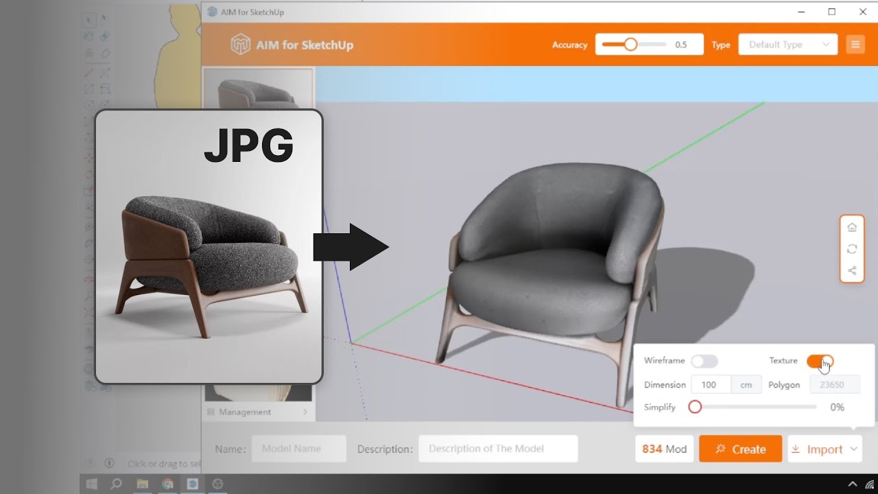 RAHASIA BIKIN 3D DARI FOTO CUMA PAKAI 1 PLUGIN DI SKETCHUP