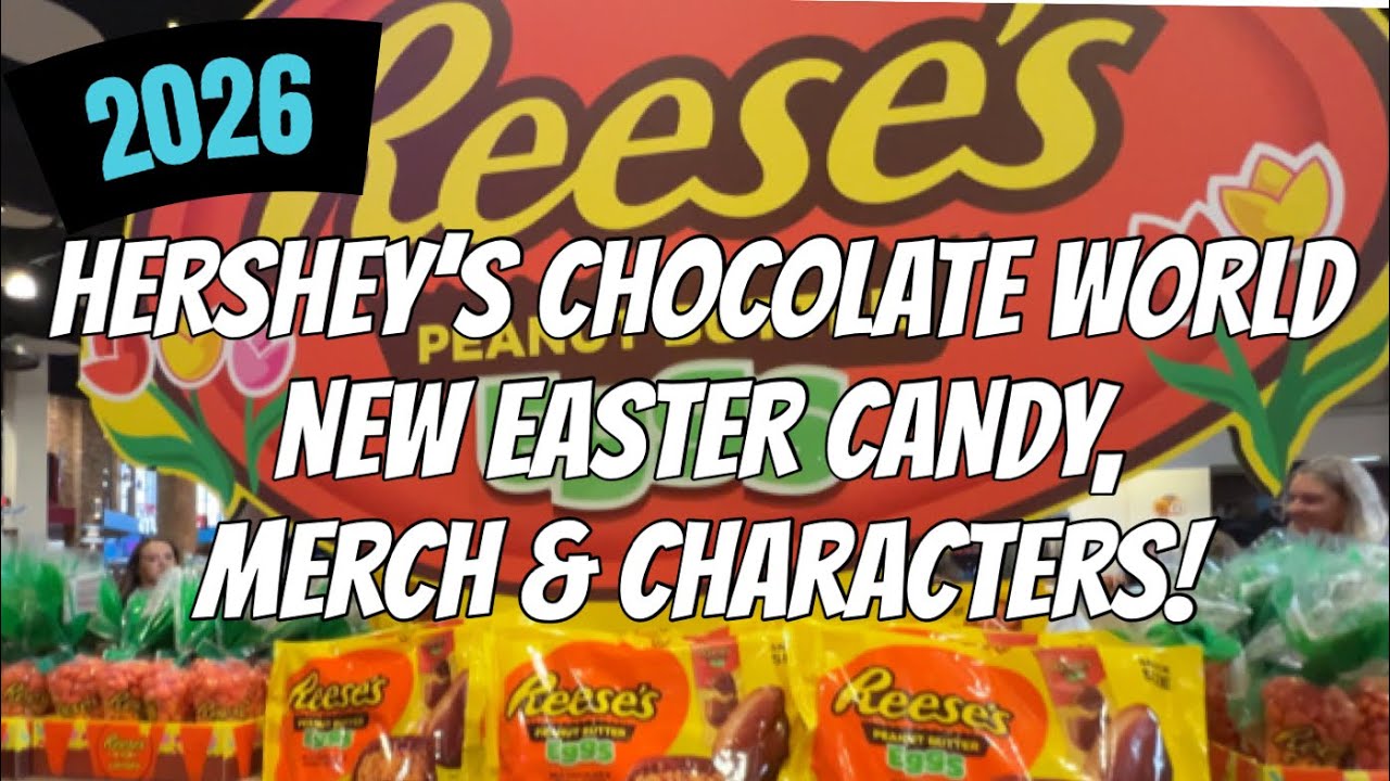🍫 Hershey’s Chocolate World | NEW EASTER Candy, Merch + Chocolate Factory Tour Ride!🐰