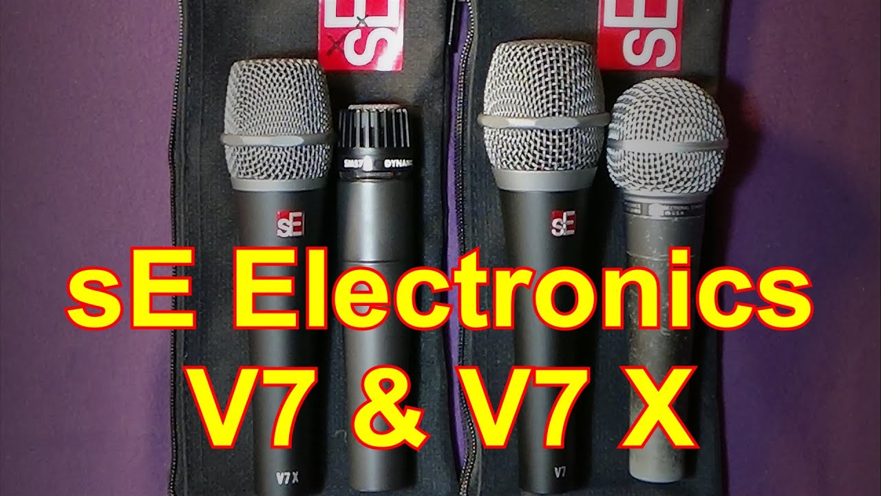 sE Electronics V7 & V7 X Review vs Shure SM58 USA (Earthworks Icon Pro & Beyerdynamic M88)