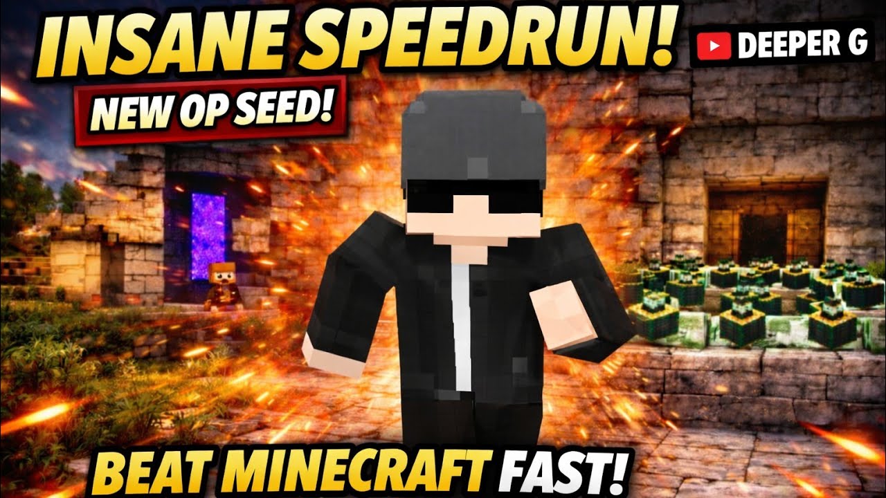 today we play Minecraft Speedrun plz Subscribe