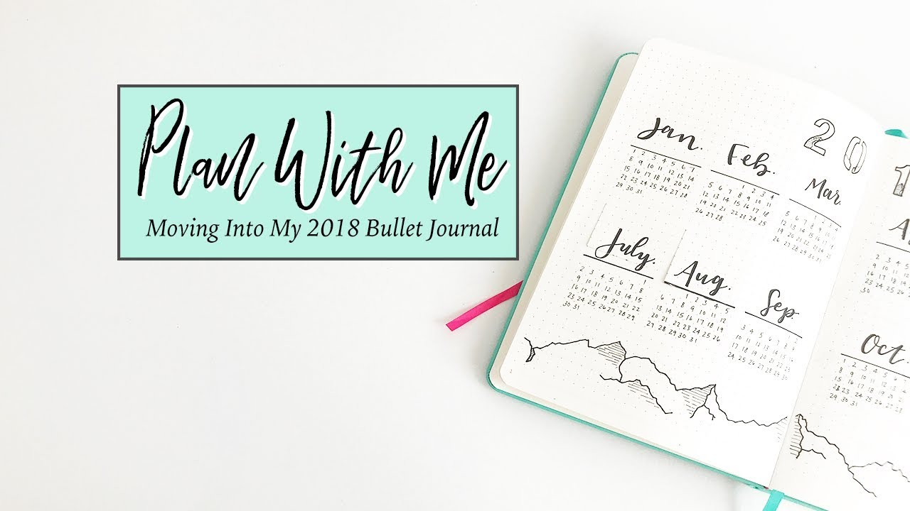 Plan With Me | Moving Into My 2018 Bullet Journal | Part 1 - Annual Spreads
