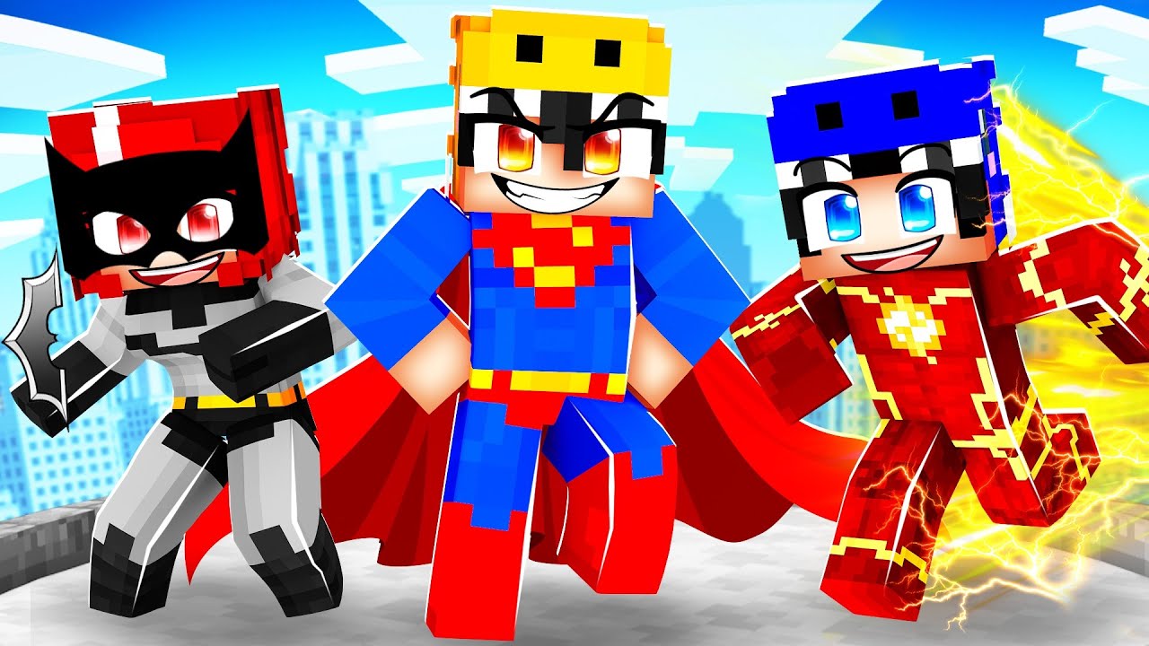Minecraft but we're the JUSTICE LEAGUE...