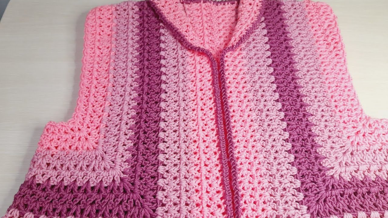 U yelek yapımı 💯 tığ işi yelek modeli 🌹#crochet #handknitting #yelek