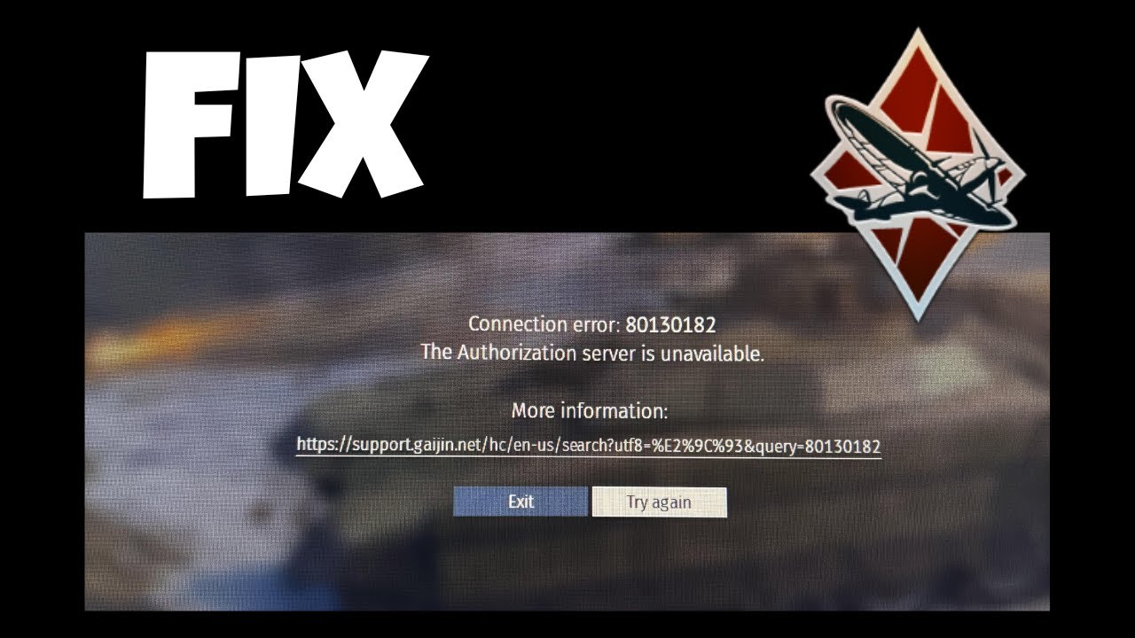 Исправлена ​​ошибка War Thunder 80130182 &ndash; Сервер авторизации недоступен (работает в 2025 году)
