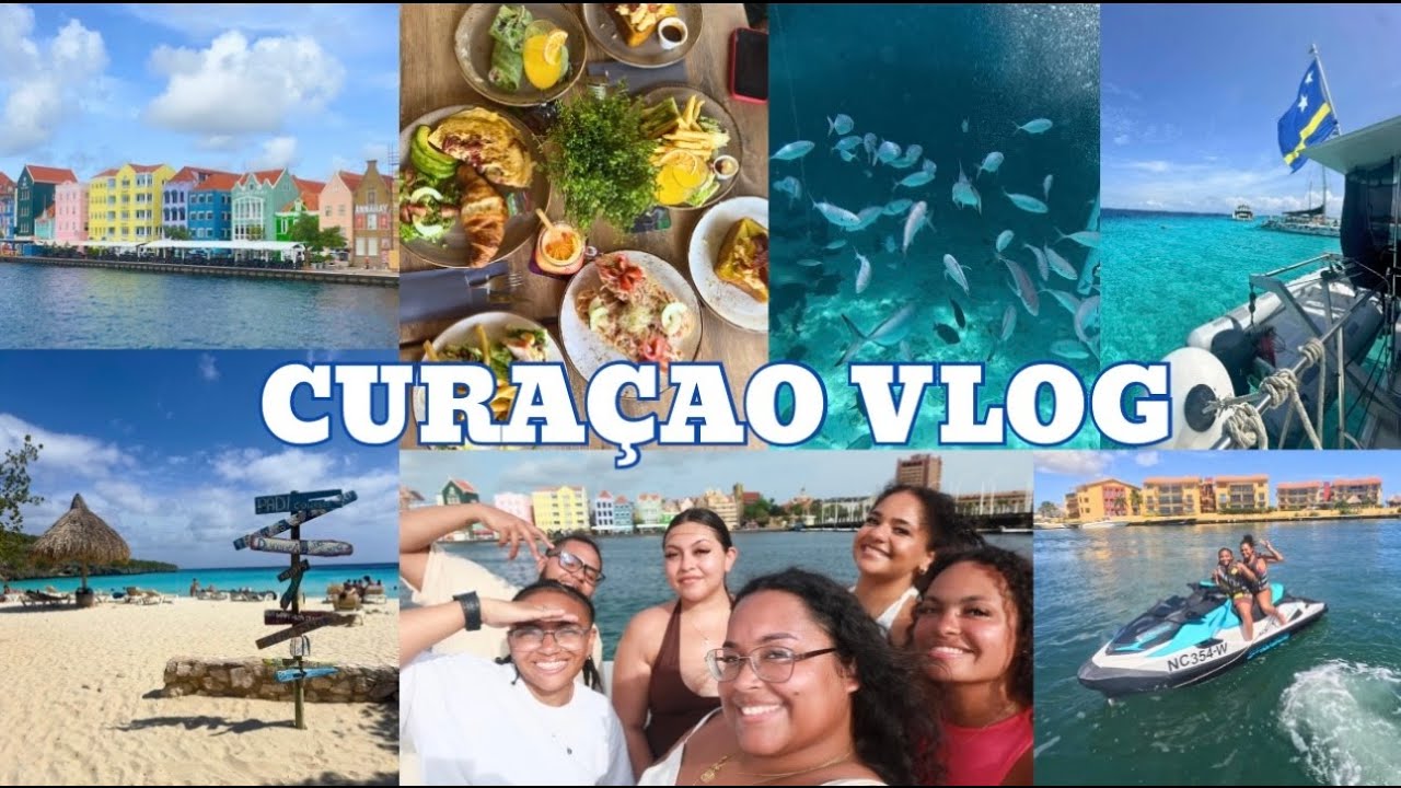CURAÇAO TRAVEL VLOG: Clearwater Beaches, Nightlife, Boat Party, Snorkeling, Jet skiing & much more!