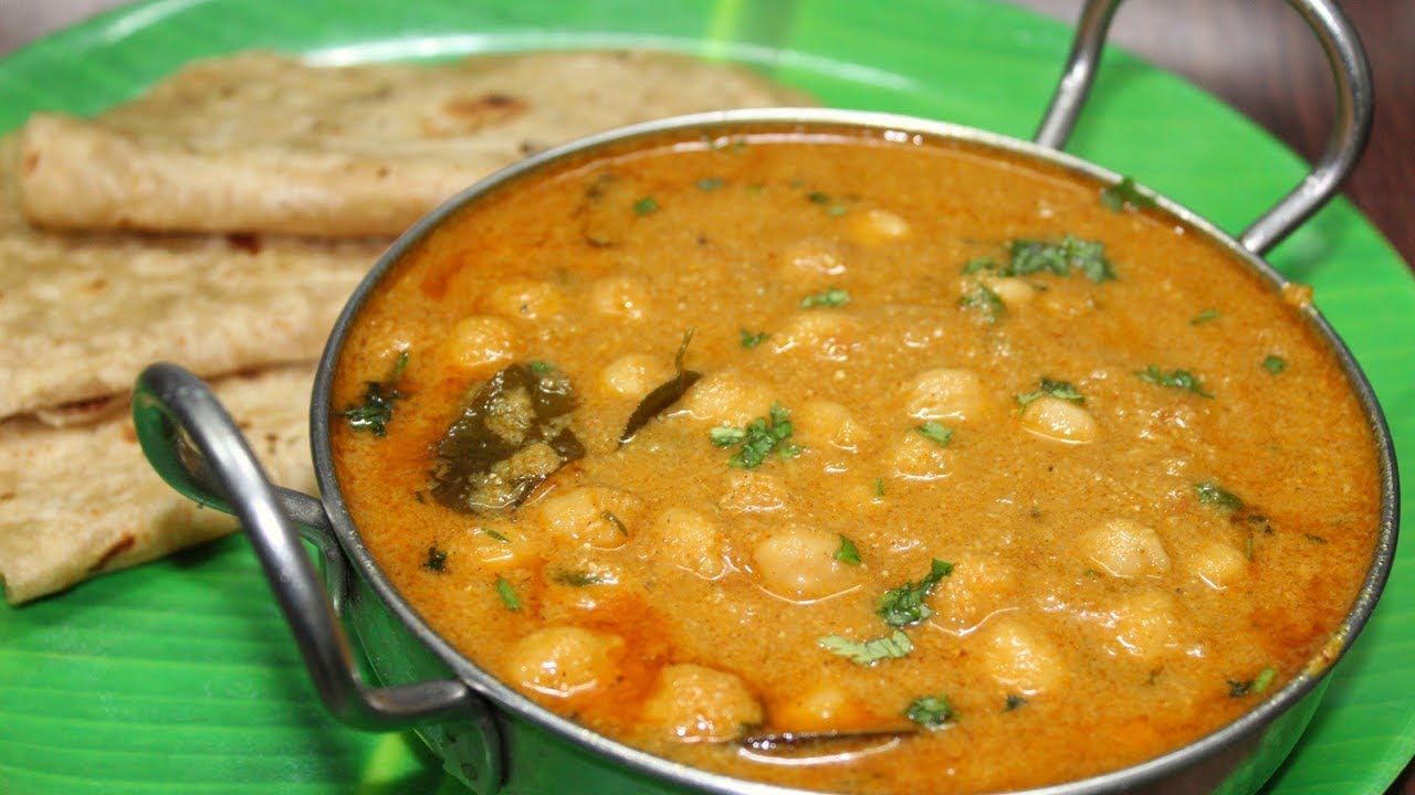 பூரி சப்பாத்திக்கு சென்னா குருமா | Channa Kurma Recipe in Tamil | Side dish for Chapathi in tamil