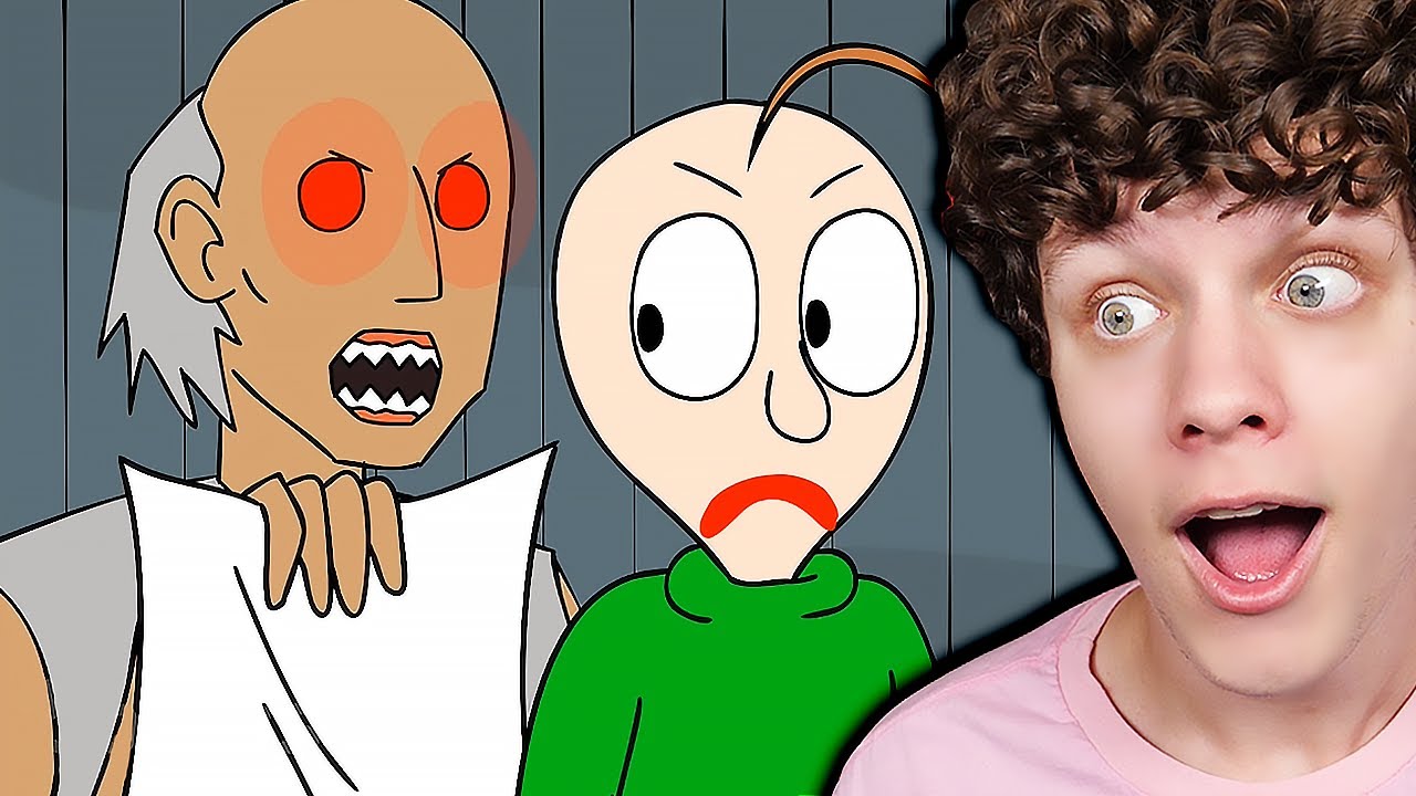 BALDI`S VS GRANNY ANIMADO! React