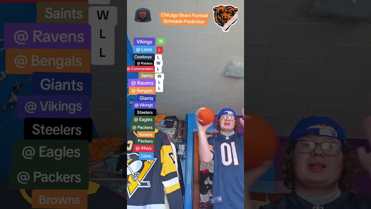 Chicago Bears Football Schedule Prediction. Which NFL Team next???