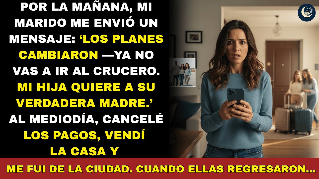 “No irás al crucero”, dijo. Al mediodía, yo ya había vendido la casa.