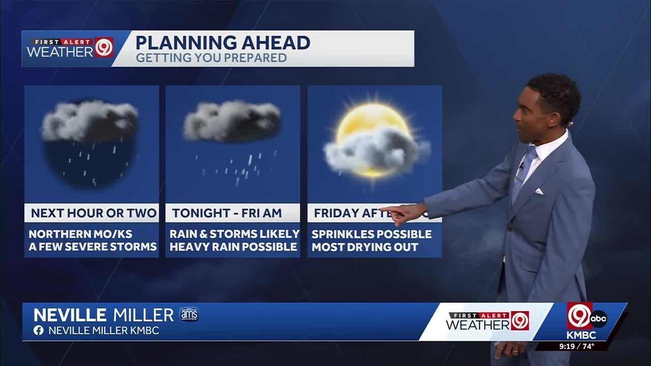 Kansas City weather: Severe weather possible north of Kansas City, overnight storms in the metro