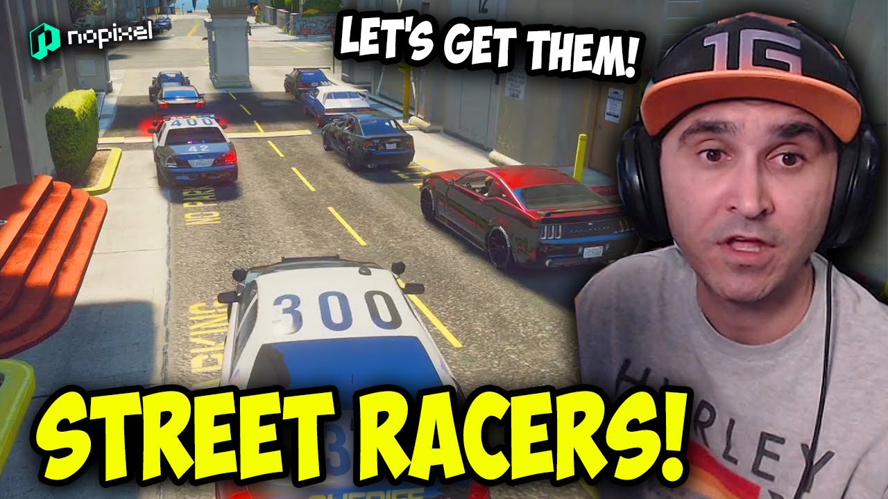 Summit1g Tries To Catch STREET RACERS! Catches Sykkuno! | GTA 5 NoPixel RP