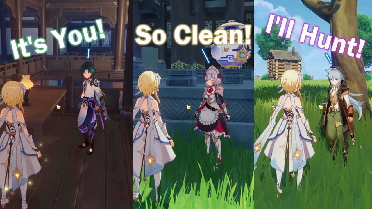 Xiao, Noelle and Razor All Teapot English Voice Lines and Variations (Genshin Impact)