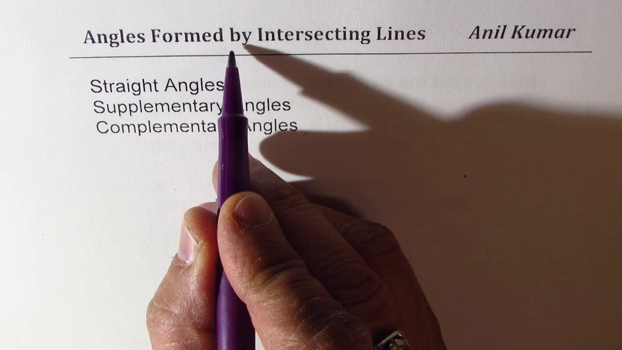 Angles Formed by Intersecting Lines with Examples