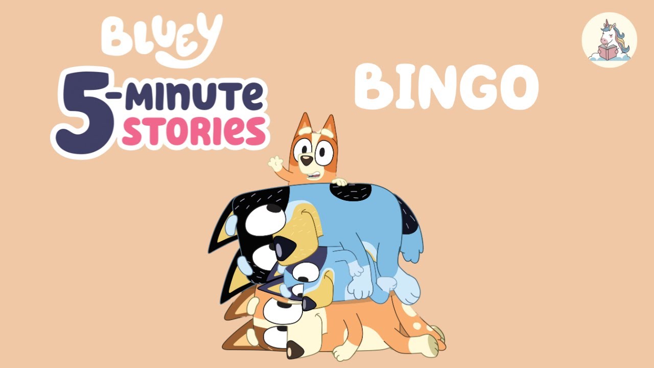 Bluey 5-minute Stories - Bingo | Read aloud | Children Kids Book | Bedtime Storytime