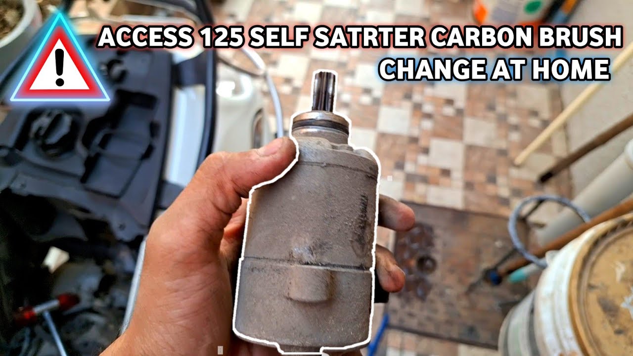Access 125 Self Carbon Brush Change At Home | 