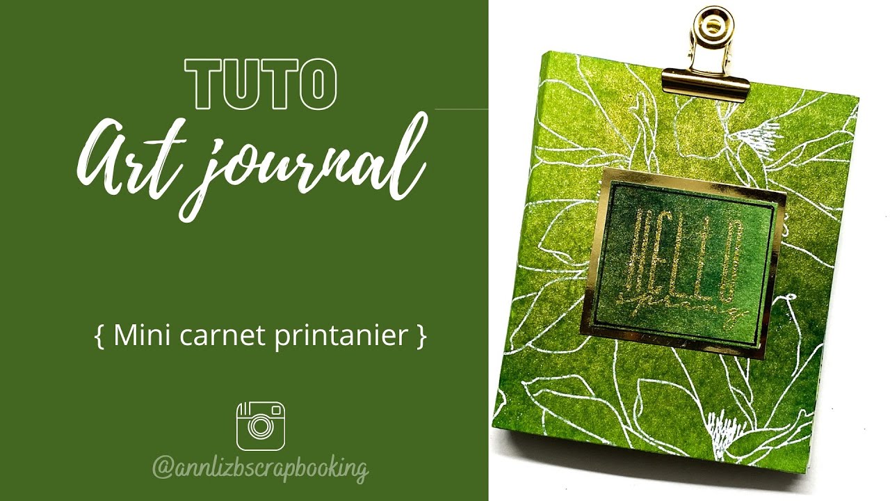 Envie de créer un mini carnet d’art journal printanier ?! 😇