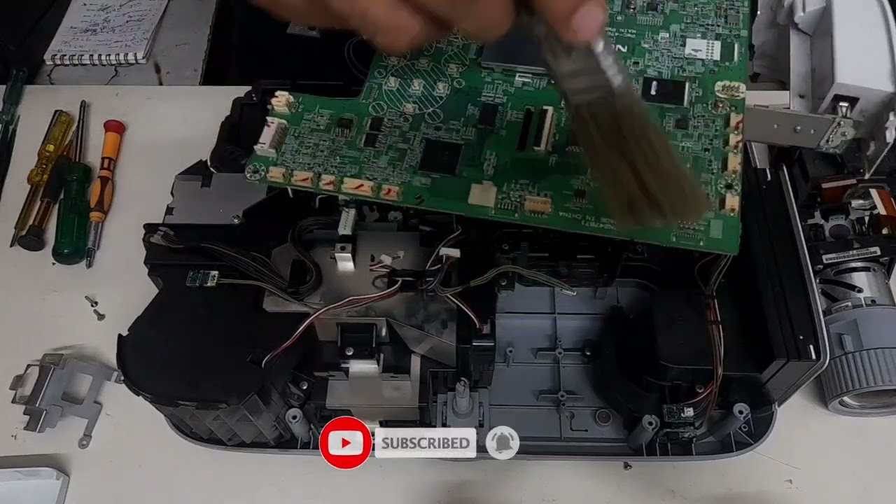 NEC M420X Projector Disaasembly and cleaning