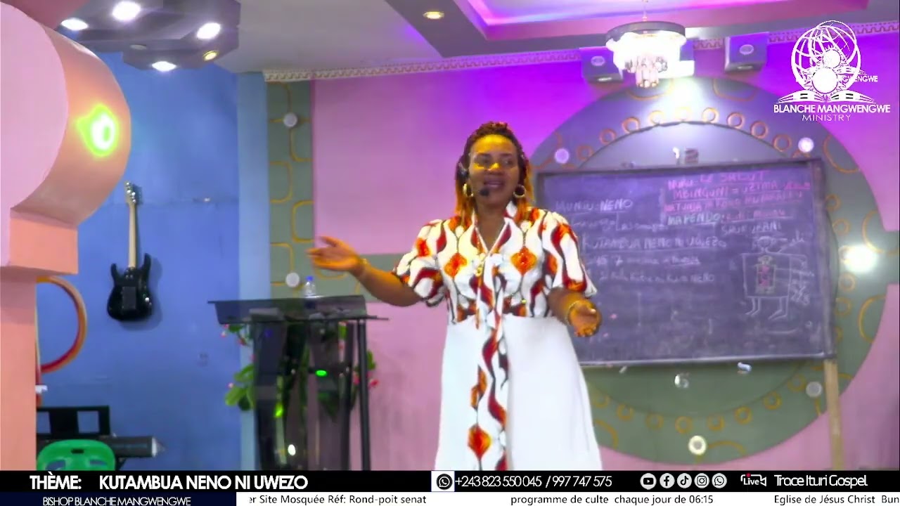 Kutambuwa Neno ni Uwezo version Swahili/ Lingala Bishop Blanche MANGWENGWE