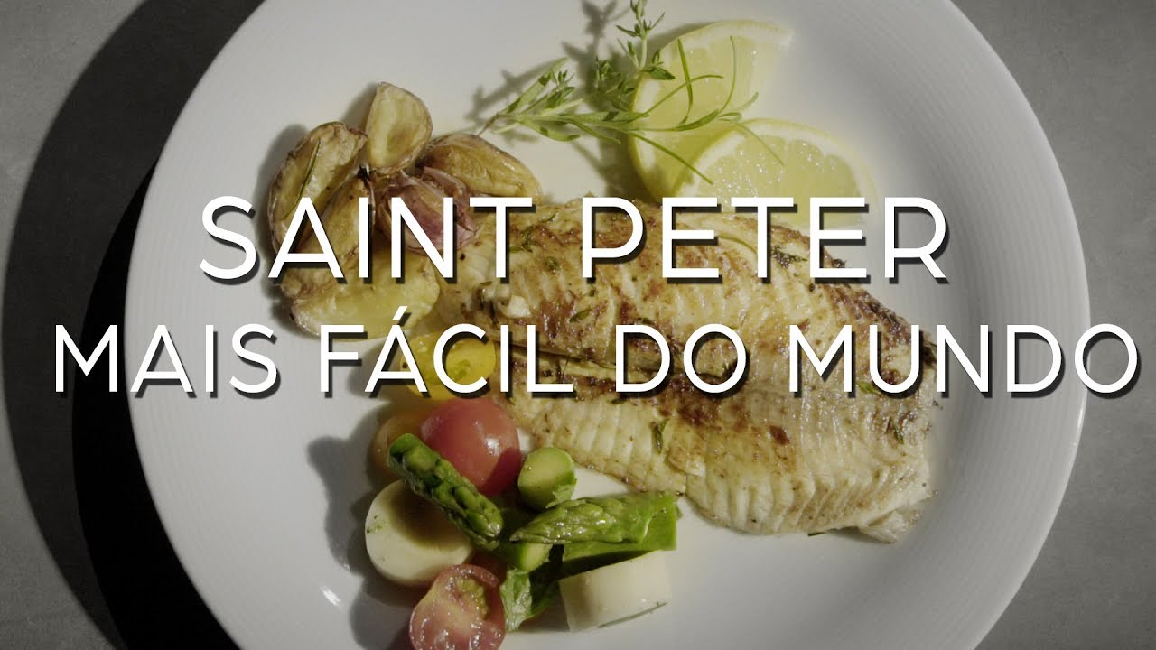 Saint Peter grelhado com Drink Ginger Lemon