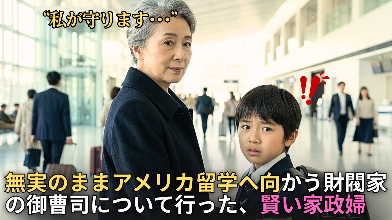 『坊ちゃま、私が最後までお守りします』――無実のまま留学へ向かう財閥家の御曹司について行った賢い家政婦、そして20年後…｜人生の教訓｜オーディオブック