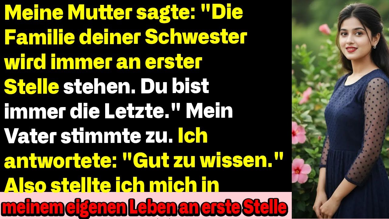 Meine Mutter sagte: „Deine Schwester kommt immer zuerst – du bist immer der Letzte.“ Mein Vater