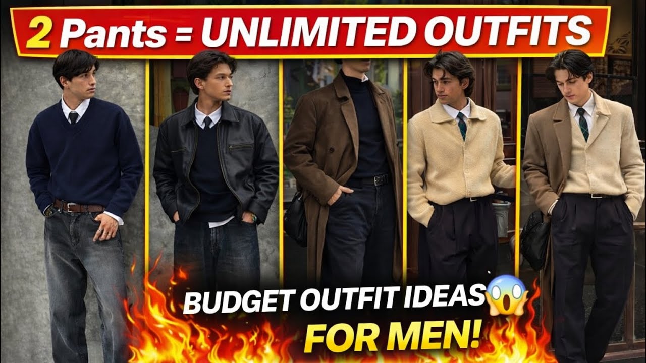 2 Pants = Unlimited Outfits 🤯(Budget Winter Style 
