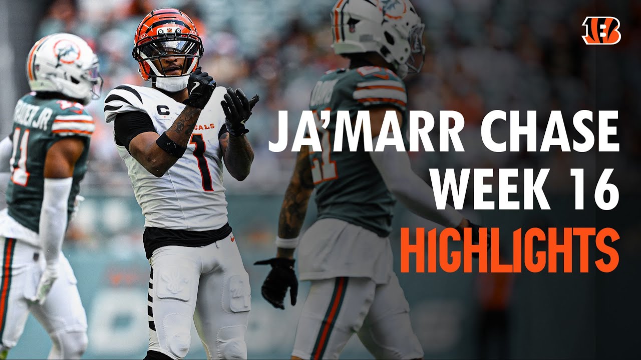 Ja'Marr Chase's best catches from 109-yard game vs. Dolphins | Week 16