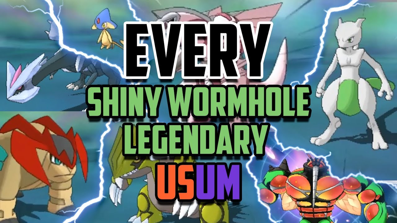 ALL 44 Shiny Legendary Wormhole Reactions! Pokemon Ultra Sun Ultra Moon Shiny Montage
