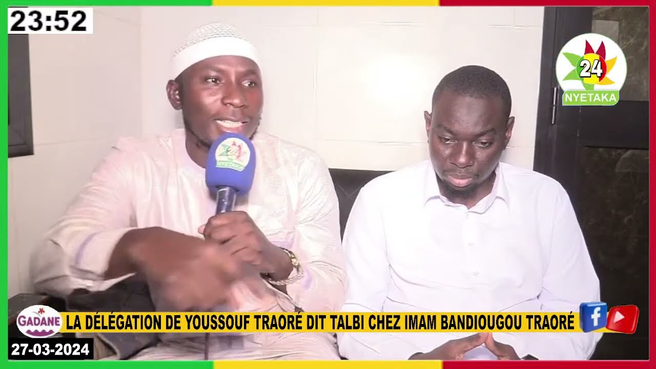 LA DÉLÉGATION DE YOUSSOUF TRAORÉ DIT TALBI CHEZ IMAM BANDIOUGOU TRAORÉ POUR UNE VISITE DE COURTOISIE