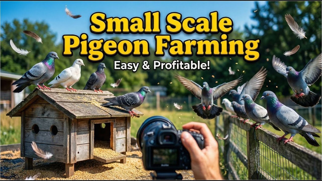 Small Scale Pigeon Farming: Raise Pigeons for Meat (Squab), Racing, Breeding & Profit!