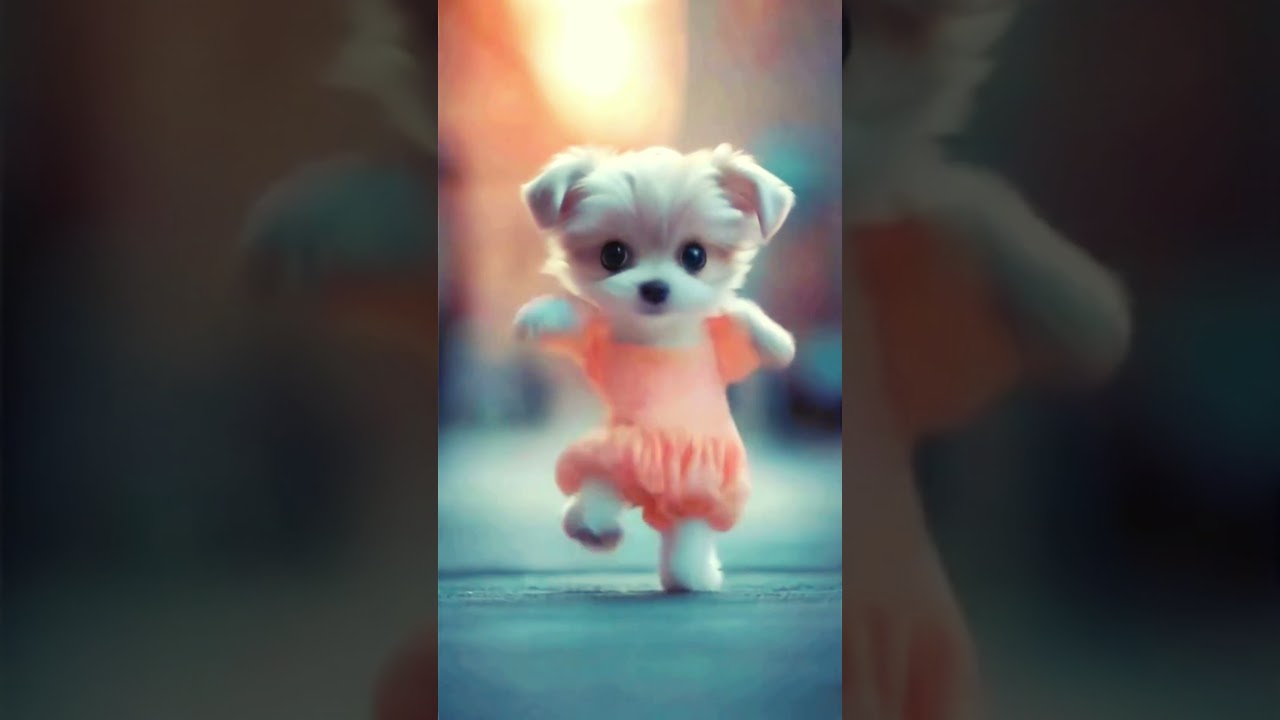 Chiot humour danse Chiot marrant qui danse Chien adorable