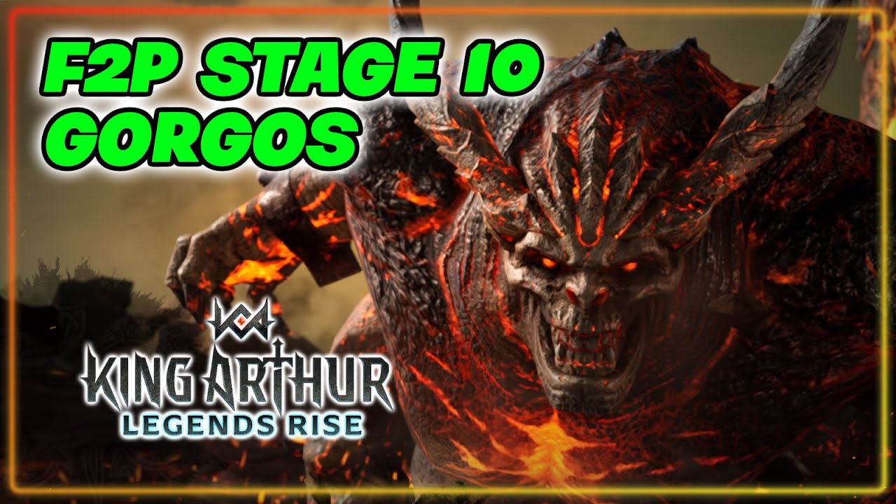 STAGE 10 GORGOS W/ 2 UNCOMMONS & SHOWCASING MY BEST TEAM AS 100% F2P | King Arthur Legends Rise