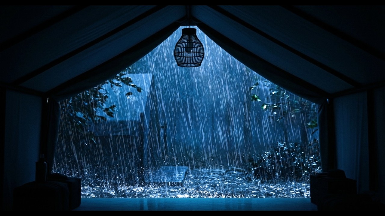 🔴 Continuous Rain Sounds Fall Asleep to Endless Forest Rain Around a Silent Woodland Camp 🌧