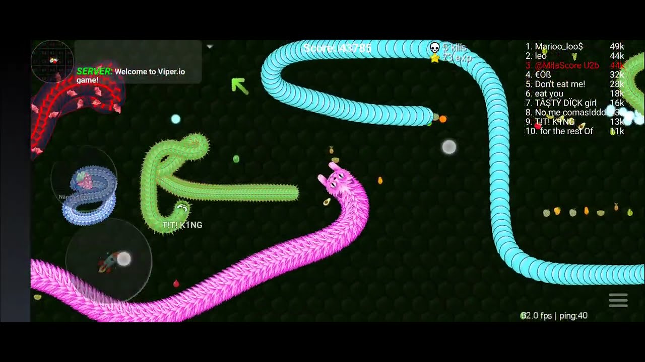 How Mila Got 1st Place in Viper.IO in Only 15 Seconds #viper.io #androidgames #foris #androidgaming