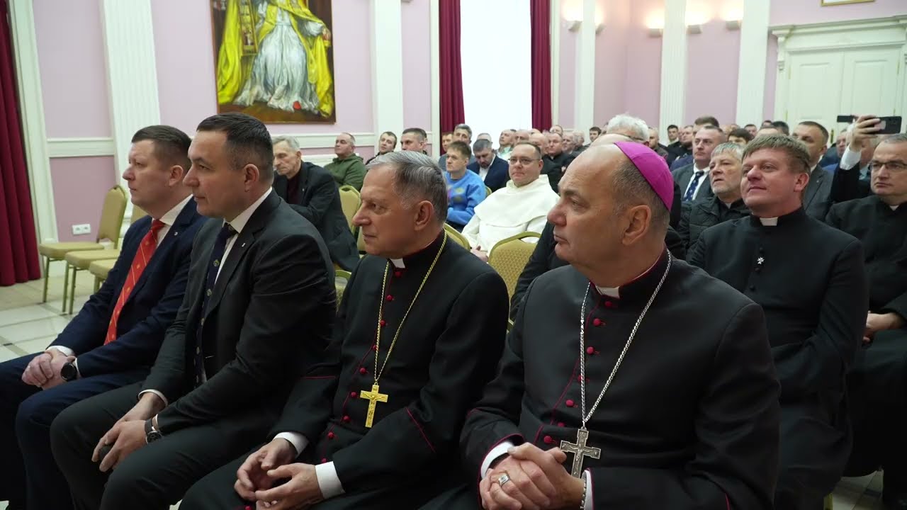 XІI spotkanie bożonarodzeniowe przedstawicieli Ukraińskich Rad Rycerzy Kolumba we Lwowie.