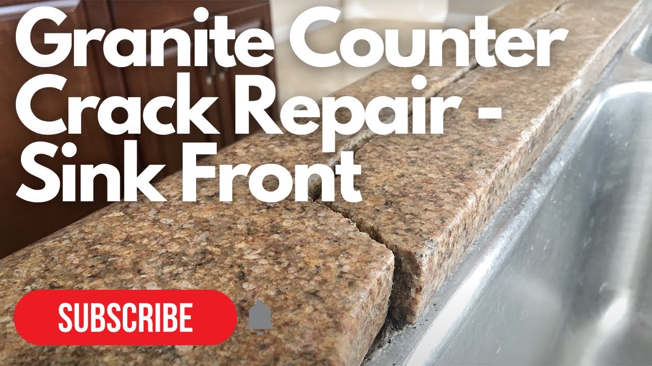 Granite Crack Repair in Front of Sink | Complete Process in 15 Minutes