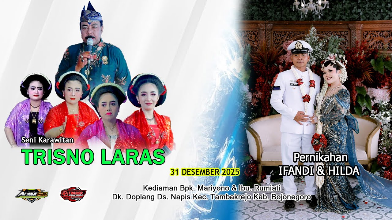 🔴Live SENI KARAWITAN || TRESNO LARAS || PERNIKAHAN '' IRFANDI & HILDA 