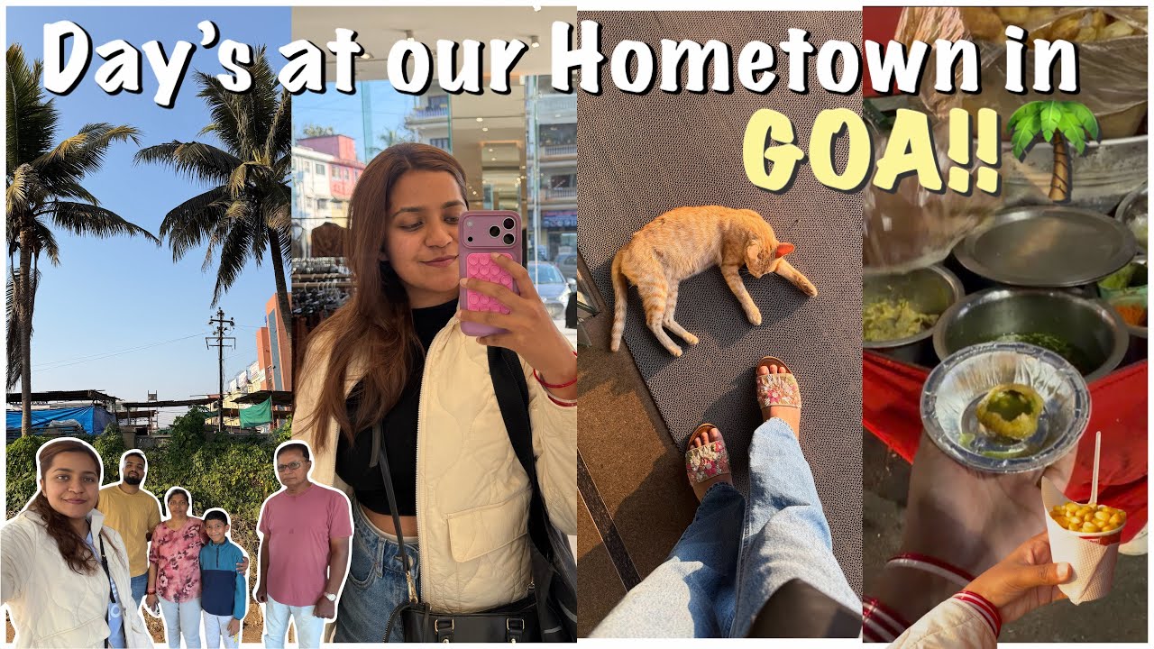 Day’s at my Hometown in GOA!!🥥💌Packed My Bag’s, got my BRIDAL NAILS!!💅 #vlog #goa #fypage #hometown 