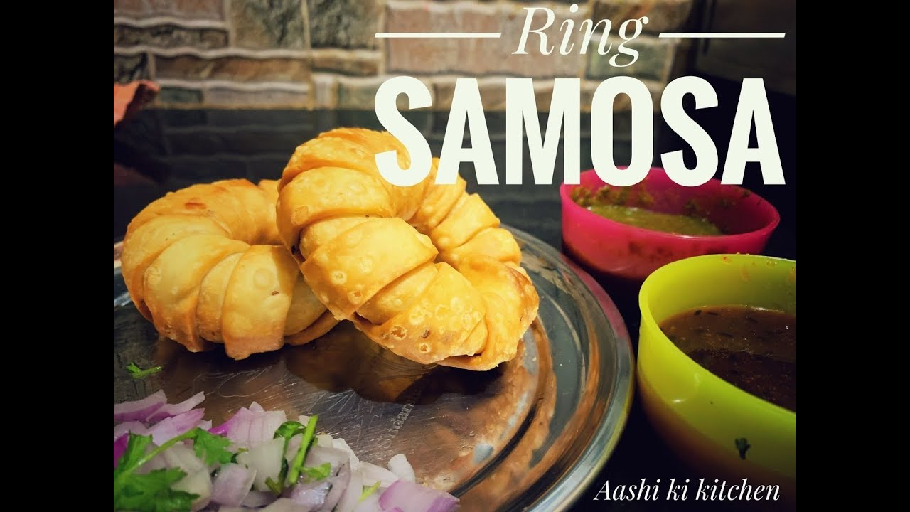 Ring Samosa | रिंग समोसा |Street Food - Aloo Stuffed Crispy Ring Samosa