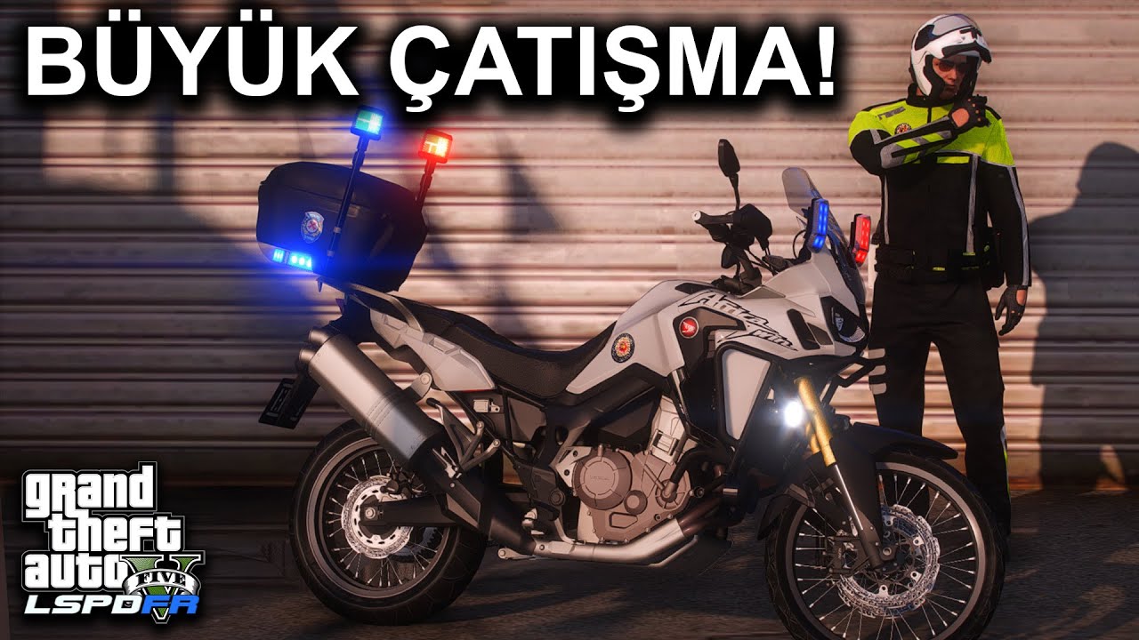 MAHALLE KARIŞTI PANİK BASTIM !!! - GTA 5 ŞAHİN TRAFİK POLİSİ - LSPDFR