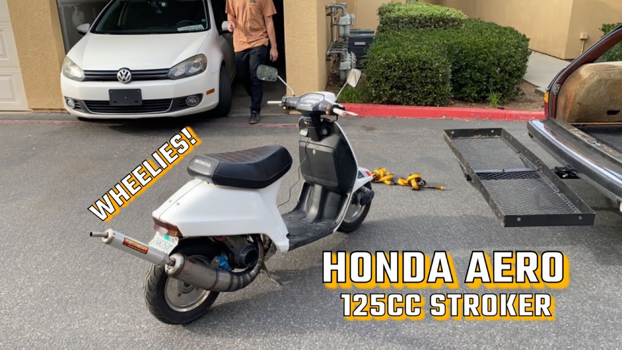 HONDA AERO 125CC STROKER (Loud Scooter Wheelies)
