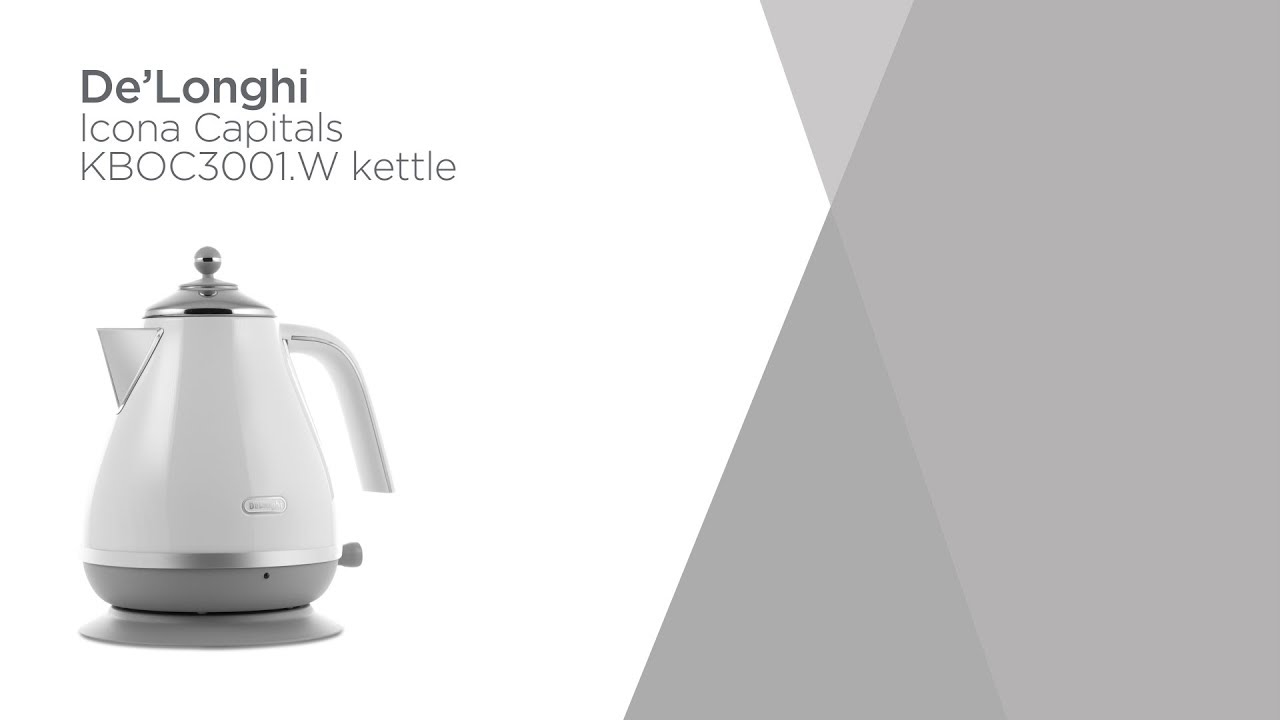 De'longhi Icona Capitals KBOC3001.W Jug Kettle - White | Product Overview | Currys PC World