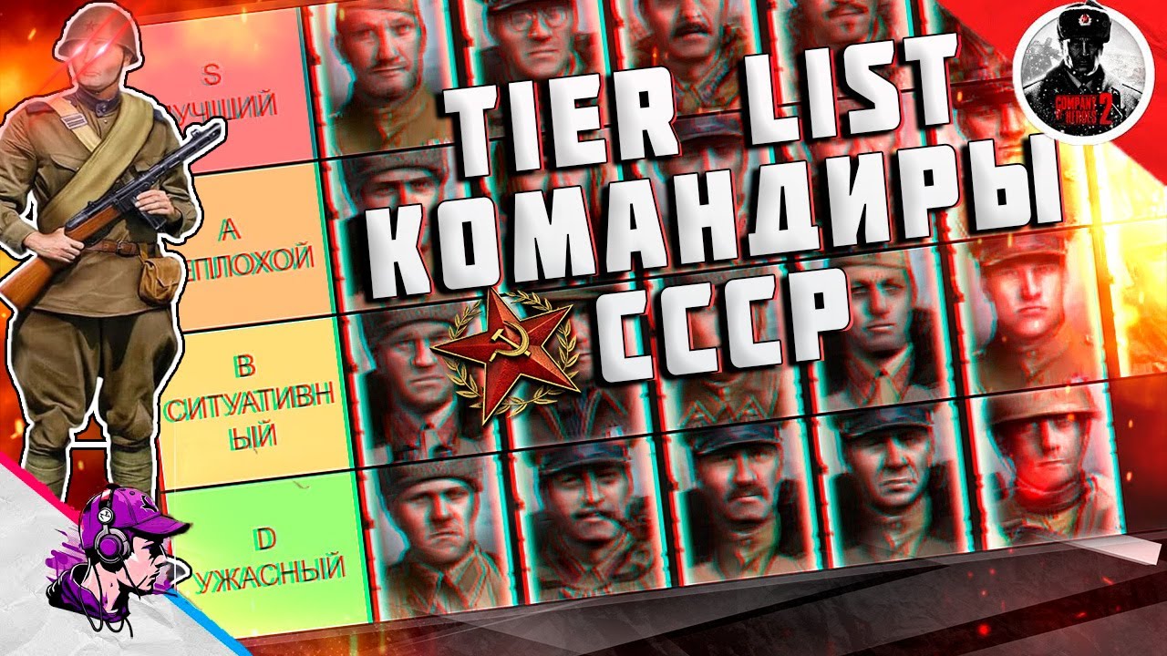 ТИР ЛИСТ КОМАНДИРОВ СССР в Company of Heroes 2