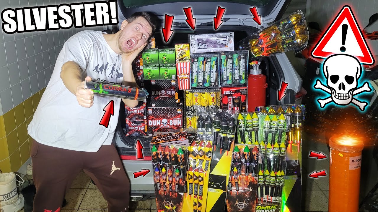 HEMMUNGSLOS das BRUTALSTE FEUERWERK in der SILVESTER NACHT angezündet!
