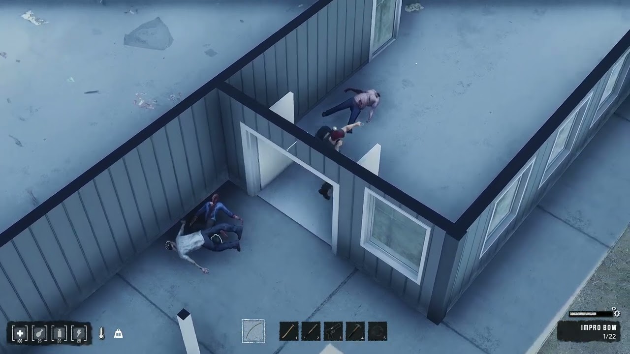 HumanitZ  - Bow & Arrow #humanitz #gameplay #gaming #projectzomboid #steam #zombiesurvival #shorts