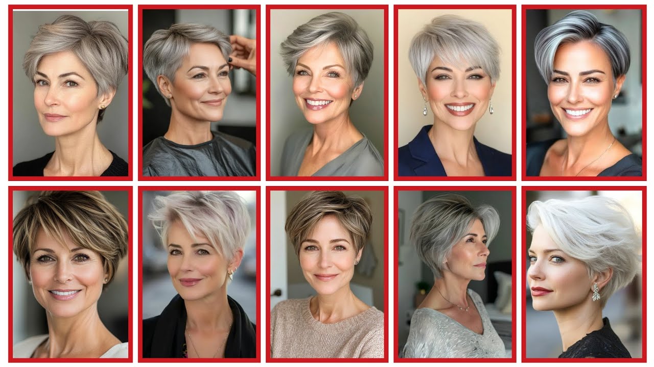 Top 100 trendiest Undercut- bob chic pixie - Pinterest viral video - women over 40 to look shine 💕💗