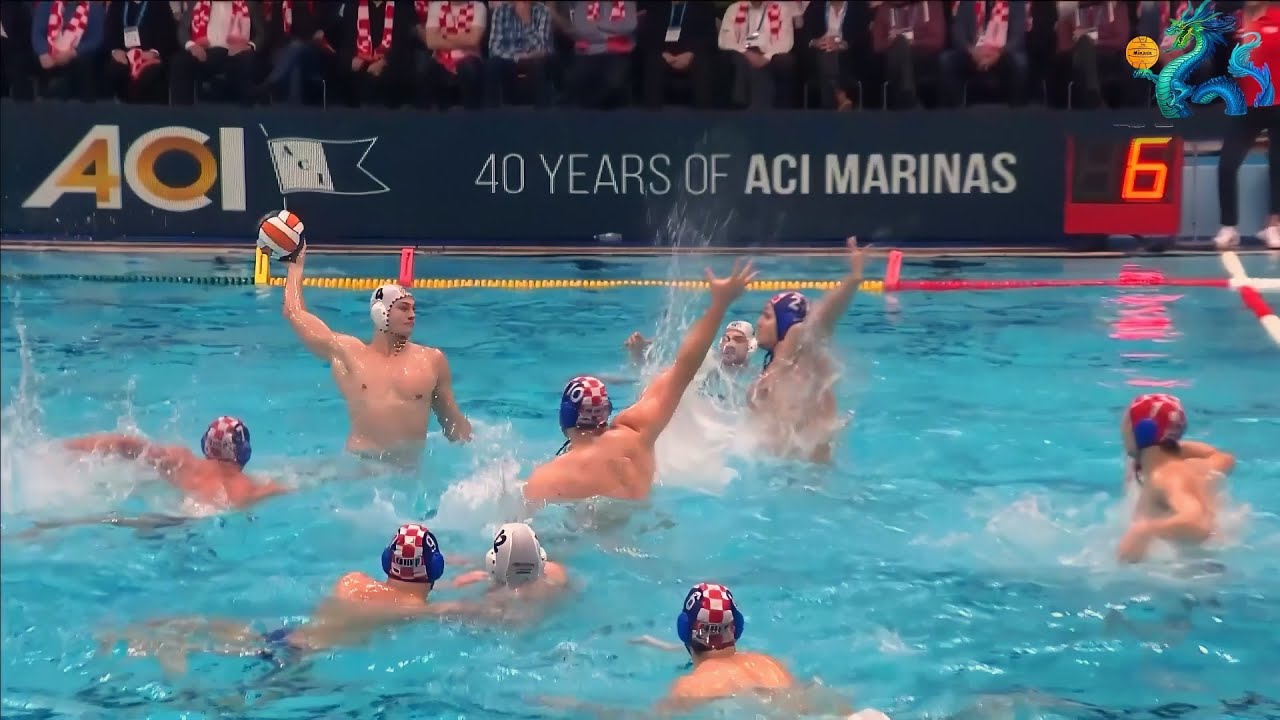 HUNGARY  - CROATIA  Europеan Wаter Polo Chаmpionships 2024 Highlights PlayOff 1/2  14. 01. 24
