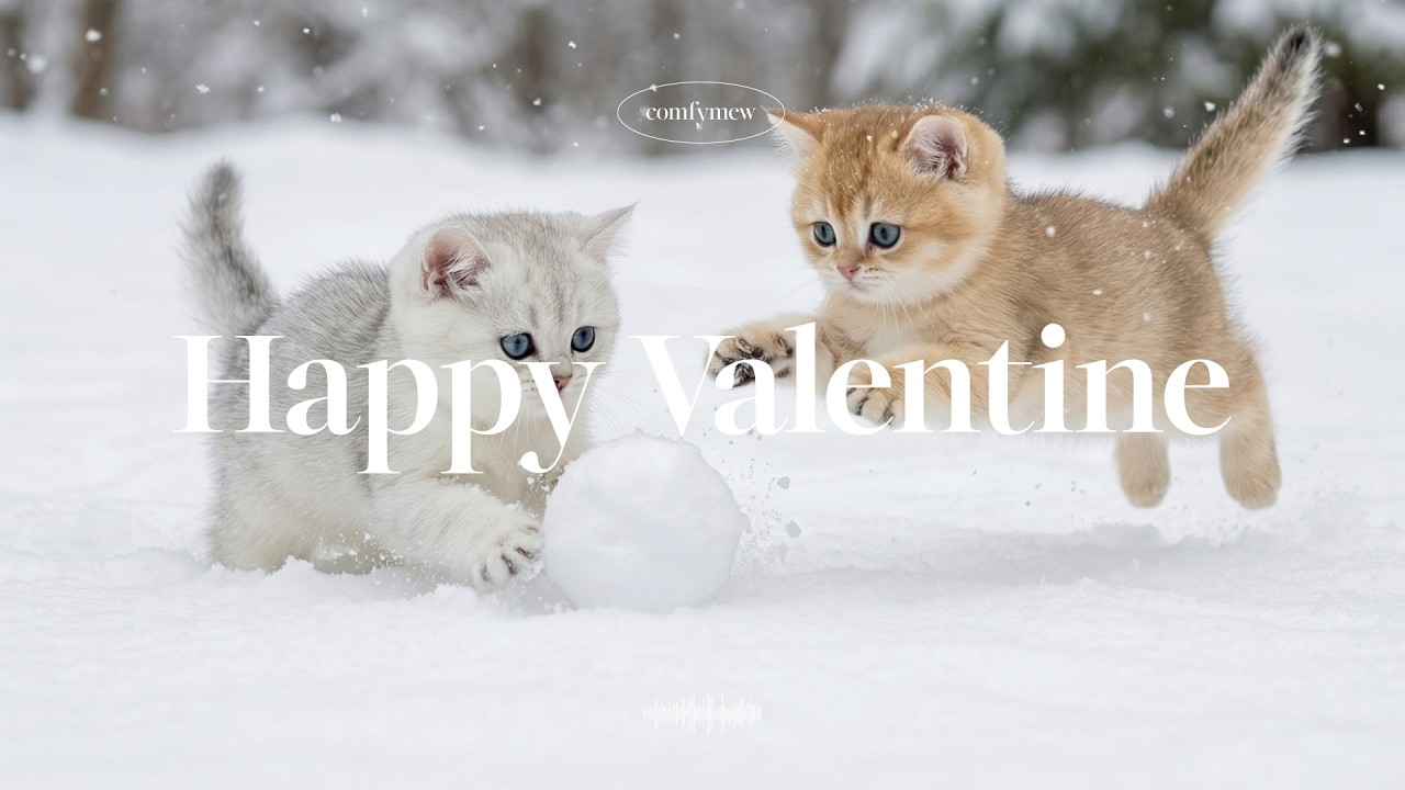 Cute Valentine’s Day BGM 🍫 Cozy Happy Music for Study & Relax | Tiny Flurries – Comfymew